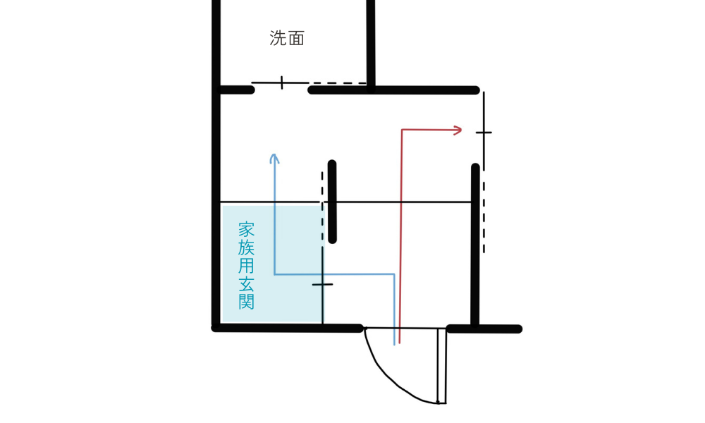 2way玄関　間取り